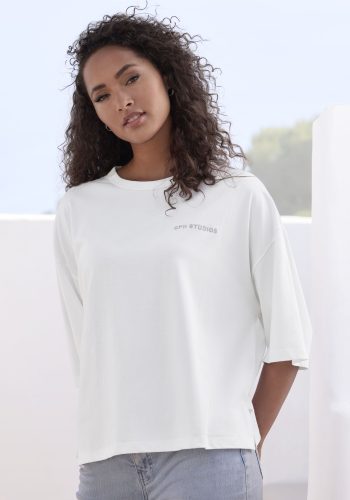 Copenhagen Studios, Copenhagen Studios Oversize-Shirt "mit hochwertiger Logostickerei" aus heavy Bio-Baumwoll-Qualität