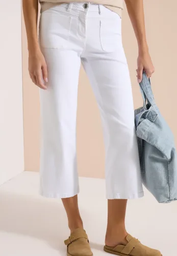 cecil, Cecil 3/4-Jeans "Style Neele" 3/4-Jeans mit Patch Pockets und Stretch