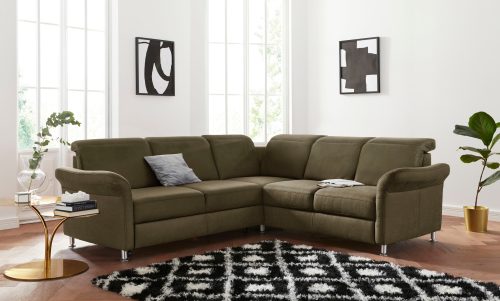 SIT&MORE, sit&more Ecksofa, inklusive Federkern, wahlweise mit Kopfteilverstellung, Bettfunktion und Schubladenstauraum
