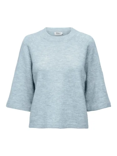 Only, ONLY Strickpullover "ONLSIMONI 3/4 PULLOVER KNT NOOS" Materialmix, regular fit