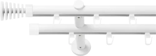 SN DECO GROUP Gardinenstange Ø 19 mm 2 läufig-läufig Fixmass;kürzbar