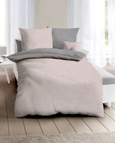 KAEPPEL, Kaeppel Wendebettwäsche »Jaro in Mako Satin und Biber (Flanell) Qualität, 100% Baumwolle, Bett- und Kopfkissenbezug mit Reissverschluss, Satin mit seidigem Glanz, Winter- und Sommerbettwäsche, ganzjährig einsetzbar«, (2 tlg.)