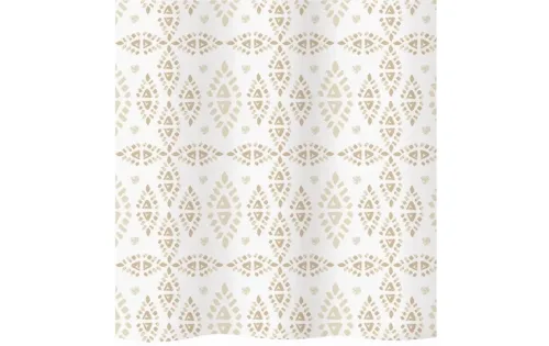 Diaqua, Diaqua - Duschvorhang Textil Pueblo, 180x200 cm, Light Beige