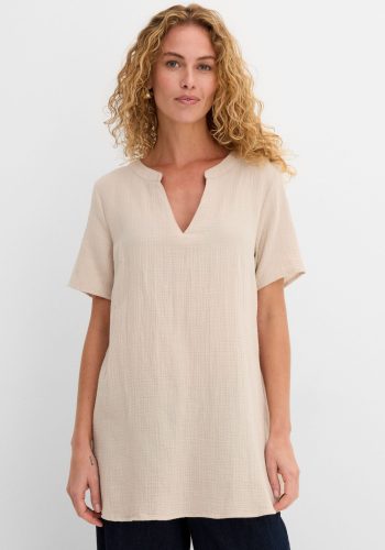bonprix, bonprix Longtunika für entspannten Look, Regular Fit, Kurzarm-Design