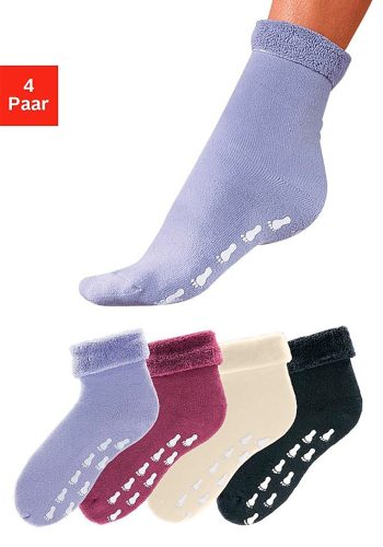 Go in ABS-Socken, (4 Paar), mit Antirutschsohle und Vollfrottee