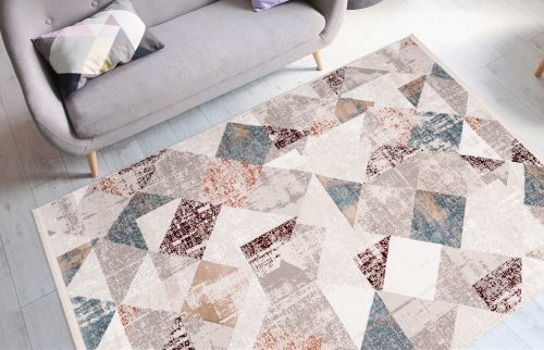me gusta, me gusta Teppich »Akropolis 225«, rechteckig, flacher Teppich mit Baumwollrücken, attraktiver Vintage-Look