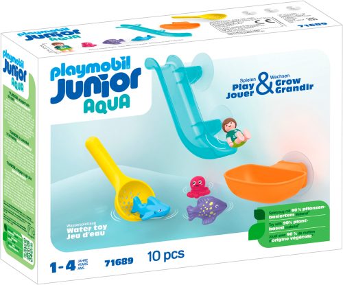PLAYMOBIL, 71689 Junior Aqua: Fangspaß mit Meerestierchen, Konstruktionsspielzeug