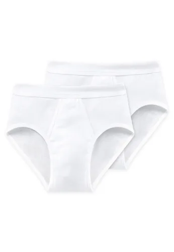 Schiesser, Schiesser Slip "Essentials" 2er-Pack, mit komfortablem Softbund