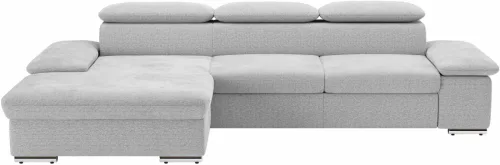 Sit & More, sit&more Ecksofa "Valantine L-Form, B: 286 cm" mit Arm- & Kopfteilverstellung, optional mit Bettfunktion
