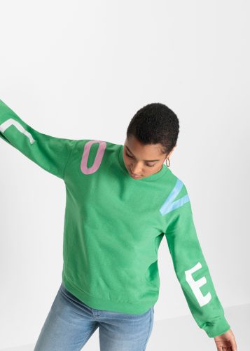 bonprix, bonprix Sweatshirt, lässiger Schnitt, Oversized-Look, Schriftzug-Design