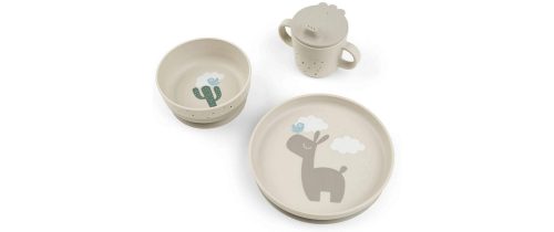 Done by Deer, Done by Deer? Geschirr Set Foodie Wally Sand