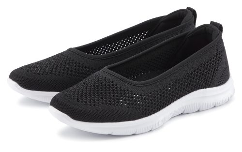 Lascana, LASCANA Ballerina, ultraleichter Sneaker aus leichtem Mesh mit weicher Innensohle