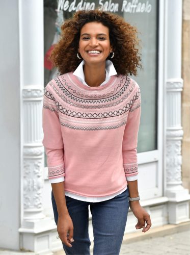 Inspirationen Pullover mit Norwegermuster