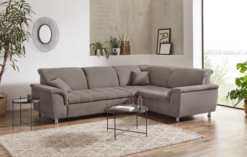 DOMO collection, DOMO collection Ecksofa »Franzi«, wahlweise mit Kopfteilverstellung (dann Breite: 275 cm), optional mit Bettfunktion, inklusive Zierkissen