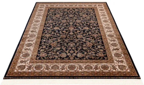 Obsession, Obsession Teppich "My Babylon of Obsession 300" rechteckig 8 mm Höhe Kurzflor, Orient-Optik, mit Fransen, besonders hohe Knotendichte