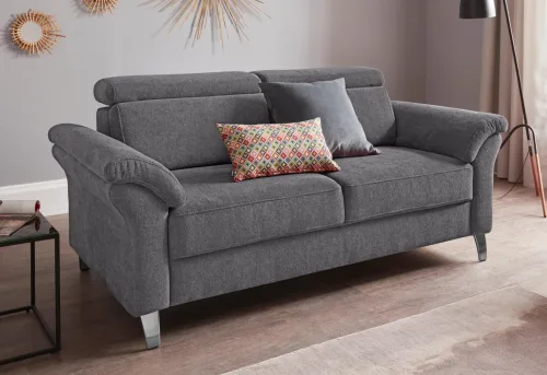 Sit & More, sit&more 2,5-Sitzer "Arngast" inklusive Federkern und Kopfteilverstellung