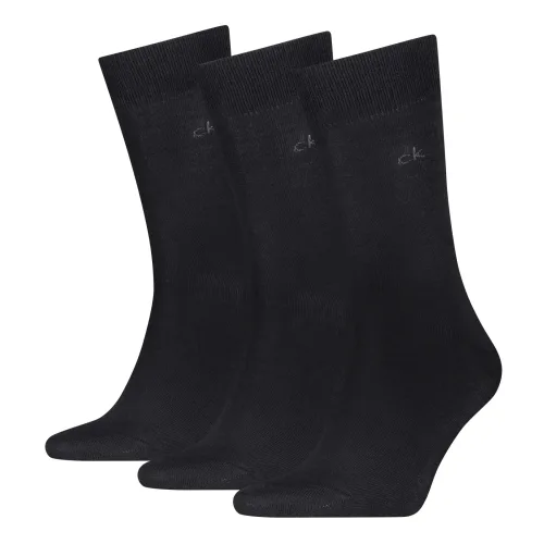 Calvin Klein, Calvin Klein - Socken, Waden 3 Pack, für Herren, Black, Größe 43-46