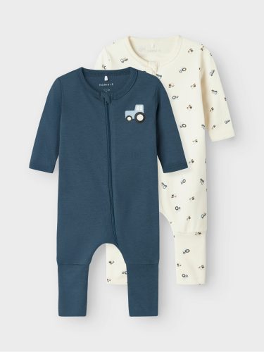 Name It - Pyjama-Set, 2er-Pack, 68, Beige