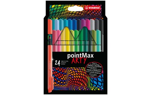 Stabilo, Stabilo Fineliner PointMax, 0.8mm, 488/24-2, (24 Farben assortiert)