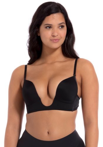 MAGIC Bodyfashion - Bügelloser BH, wattiert, für Damen, Black, Größe 75D