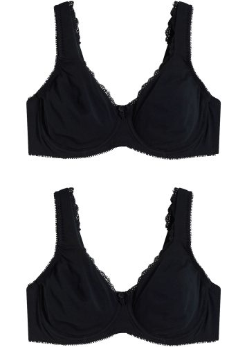 bonprix Minimizer-BH Packung, 2er, mit Bügel, aus Baumwolle und Elasthan, im 2er-Pack