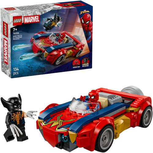 LEGO, LEGO Konstruktionsspielsteine "Spider-Man Auto vs. Venomized Wolverine (76336), LEGO Super Heroes" Made in Europe
