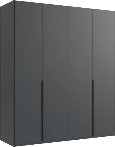 Wimex, Wimex Kleiderschrank »Mugano,in 8 Breiten,3 Höhen,2 Tiefen, viele Farben, Made in Germany«, (in Basic oder Premium Ausstattung mit 2 weiteren Einlegeböden), mit langen oder kurzen Griffen aus Metall, mit oder ohne Spiegel