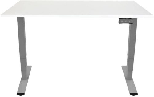 Contini, Contini höhenverstellbarer Bürotisch RAL 7045 1.6x0.8m weiss