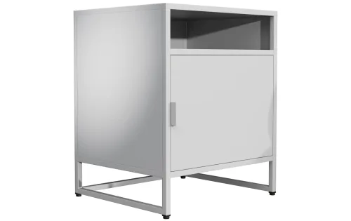Livetastic, Nachttisch Flokas L 45/55/40 cm Weiss 