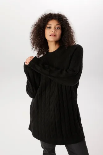 Aniston Plus, Aniston PLUS Strickpullover mit edlen Zopfstrickmuster - NEUE KOLLEKTION