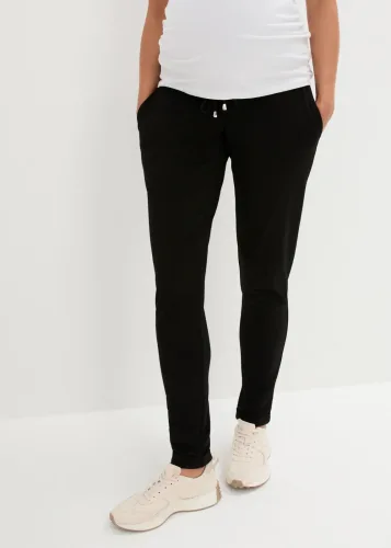bonprix, bonprix Umstands-Schlupfhose mit elastischem Bundschwarz 36Damen