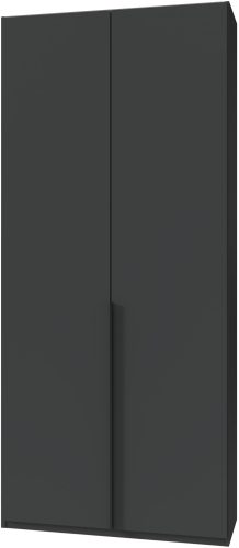 Wimex, Wimex Kleiderschrank »Mugano,in 8 Breiten,3 Höhen,2 Tiefen, viele Farben, Made in Germany«, (in Basic oder Premium Ausstattung mit 2 weiteren Einlegeböden), mit langen oder kurzen Griffen aus Metall, mit oder ohne Spiegel