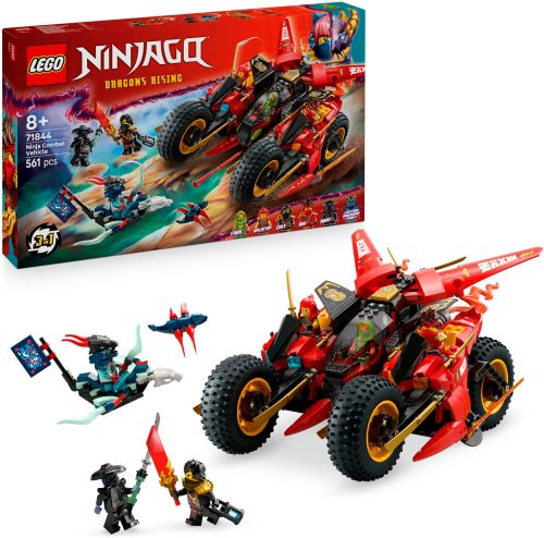 LEGO, LEGO® Spielbausteine »Ninjago Ninja-Actionflitzer 71844«, (561 St.)