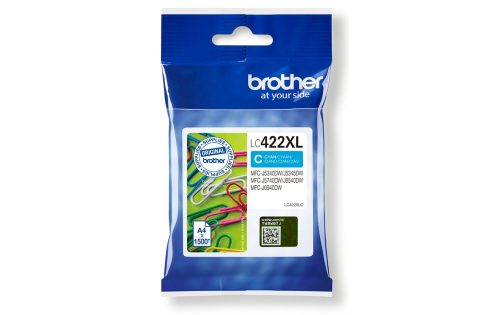 Brother, BROTHER Tintenpatrone HY cyan LC-422XLC MFC-J5340 1500 Seiten