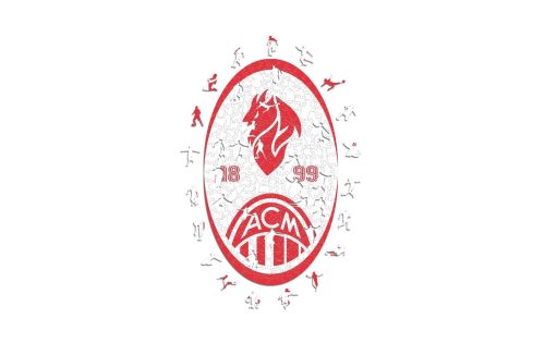 undefined, nicht definiert Puzzle »Iconic AC Milan ? Retro Logo«, Holzart: Birke (Herkunftsland: China)