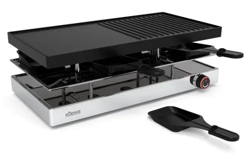 Koenig, KOENIG Raclette "Elegance 8 Pers" 8 Stk. Raclettepfännchen 1.200 W