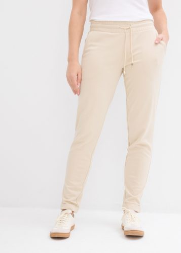 bonprix Jerseyhose aus Viskose, Polyester und Elasthan, mit Bequembund und Kordelzug