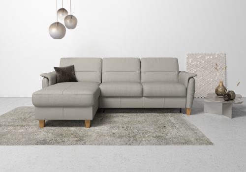 Home affaire Ecksofa »Palmera«, Federkern, wahlweise mit Bettfunktion und mit/ohne Bettkasten