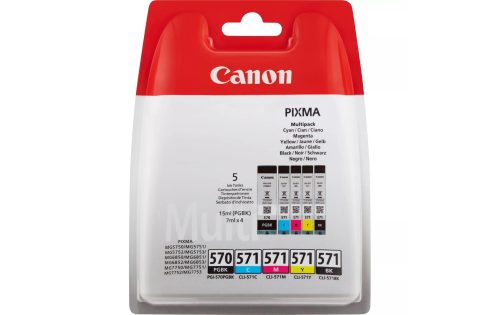 Canon, CANON Multipack Tinte PGBK/CMY/BK PGCL570/1 PIXMA MG5750 15/7ml