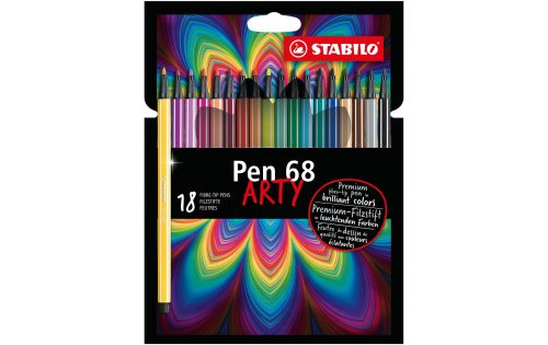 Stabilo, STABILO® Filzstift STABILO® Pen 68 ARTY 18er im Kartonetui