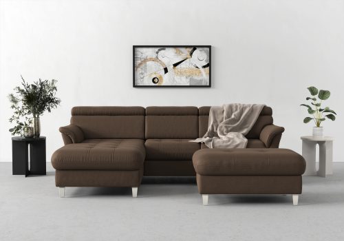 sit&more Ecksofa, inklusive Kopfteilverstellung, wahlweise mit Bettfunktion und Bettkasten