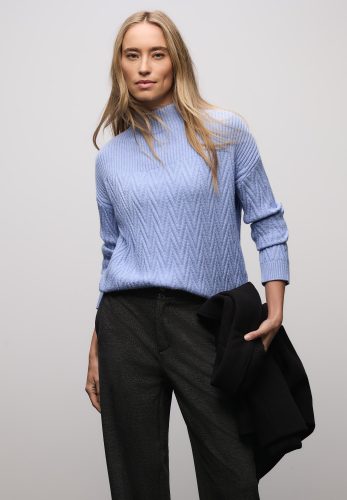 STREET ONE Rollkragenpullover mit Rippbündchen