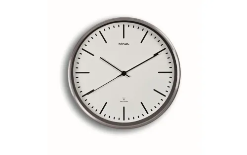 Maul, MAUL Wanduhr MAULfly, Durchmesser 30 cm, Funkuhr, weiss
