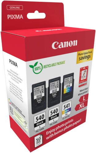 Canon, CANON Photo Value Pack L+XL BKCMY PGCL540/1 Pixma MG2150 2xLBK & 1xCMYXL