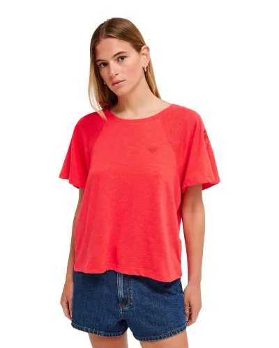 Roxy, Roxy Time For Palm Tree Damen T-Shirt Rosa, Damen, Größe: M