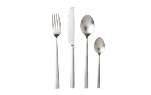 Bitz Besteck-Set 16-teilig, Silber Satin