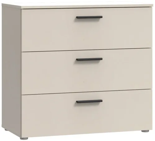 CONFORAMA, Kommode AMARA 3 Schubladen 41.3x80.2x73.8cm sand dekor