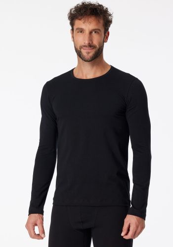 Schiesser - Shirt Organic Cotton, für Herren, Schwarz, Größe M
