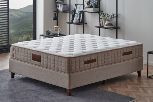 Yatas Bedding, Yatas Bedding Taschenfederkernmatratze »Majestät First Class Cool& Wool«, 30 cm hoch, 406 Federn, (1 St.), spezielles Federkernsystem mit punktelastischer Unterstützung, Bezug mit Sommer- und Winterseite