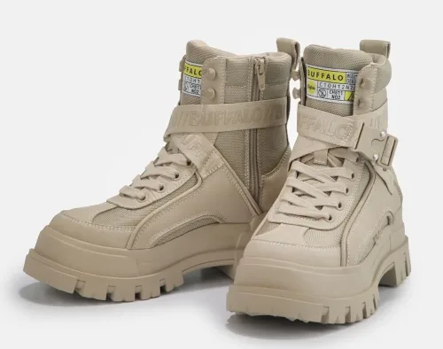 Buffalo, Buffalo Aspha Com1 Plateau Winterstiefelette - Beige EU39 Damen